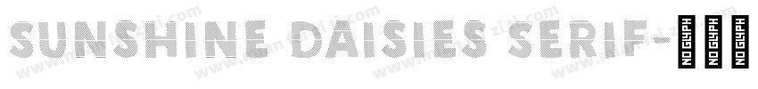 Sunshine Daisies Serif字体转换